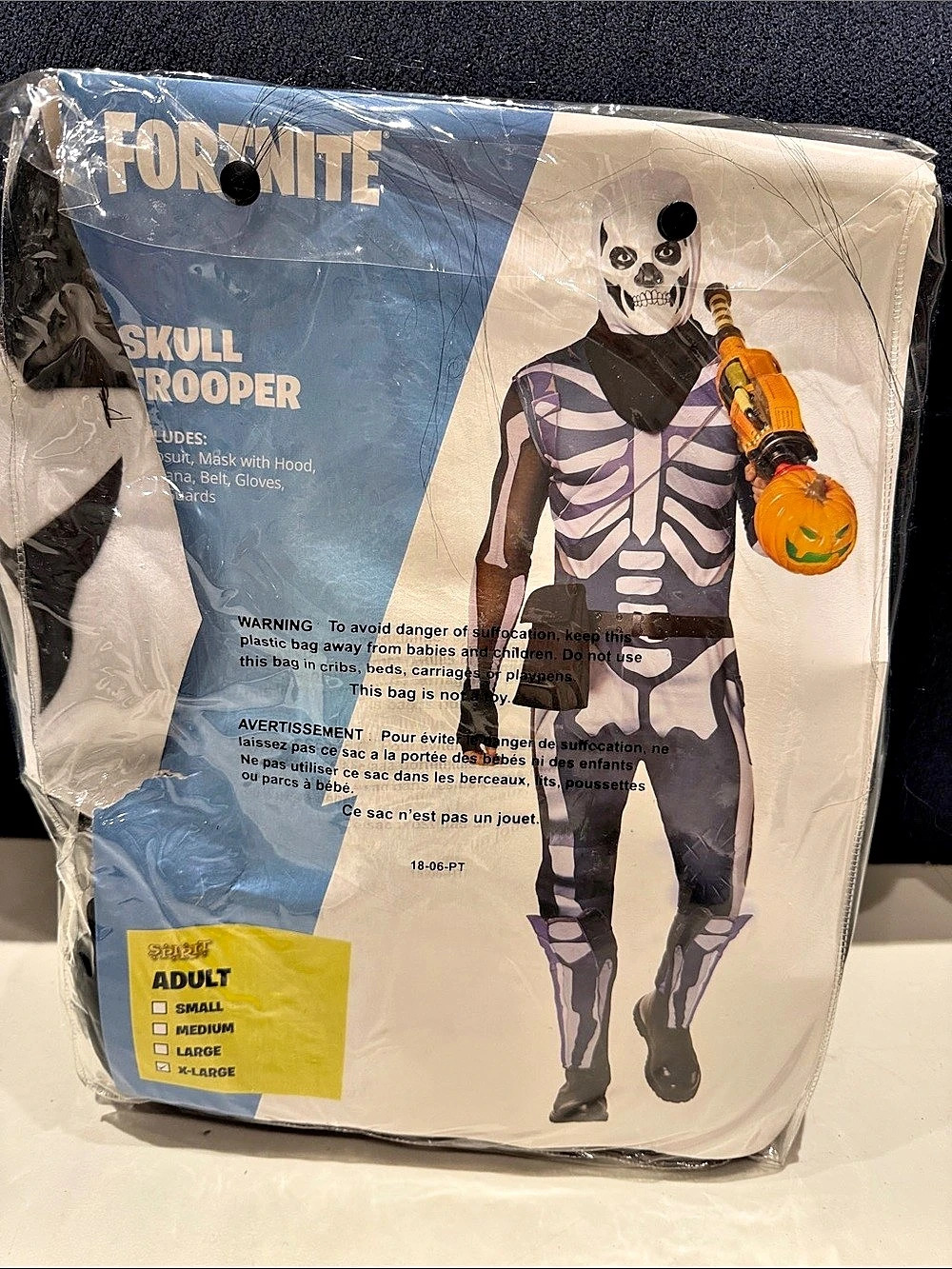 Fortnite Skull Trooper costume Adult X-Large